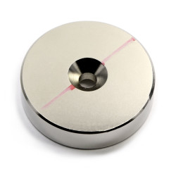 مگنت نئودیمیوم N42 دیسکی سوراخ‌دار کونیک | پیچ M5 | 40×10 میلی‌متر
