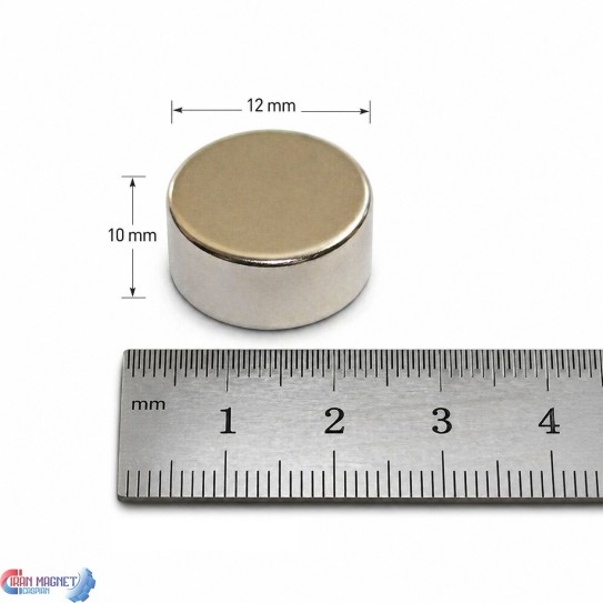 آهنربای نئودیمیوم استوانه‌ای N52 | مگنت Ø25×10 بسیار قوی