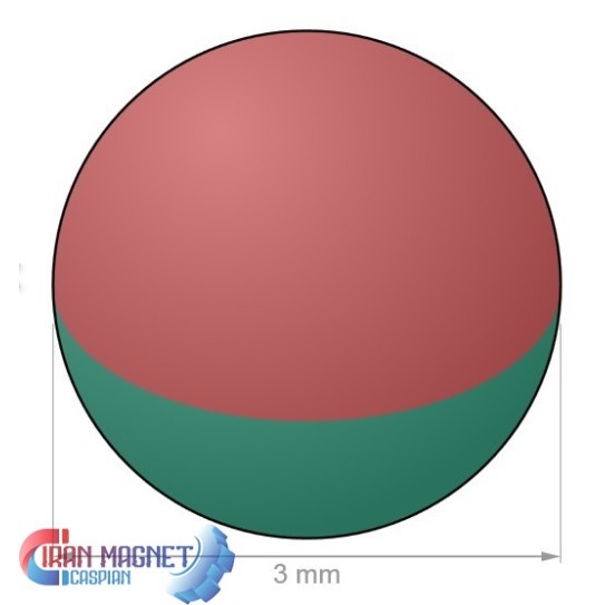 آهنربای کروی 3mm گرید35